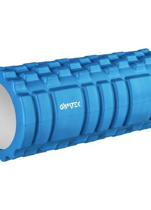 Массажный ролик для йоги и фитнеса gymtek eva 33х14см blue