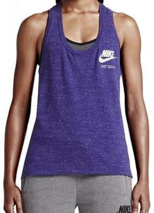 Женская майка для занятий спортом nike gym vintage women's tank top1 фото