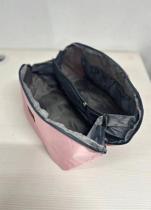 Косметичка женская дорожный органайзер для одежды, бюстгальтеров, носков, storage bag розовый9 фото