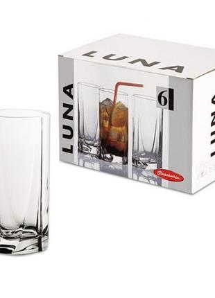 Набор высоких стаканов pasabahce luna ps-42358-6 375 мл 6 шт2 фото