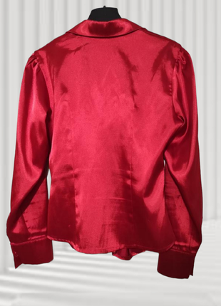 Стильная, нарядная рубашка блуза красного цвета. раз.укр.485 фото