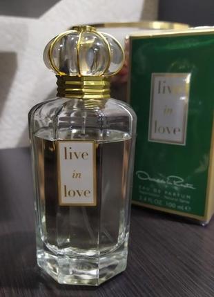 Oscar de la renta live in love, оригинал, парфюм, edp, делюсь!2 фото