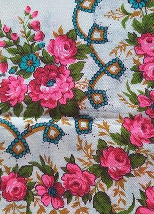 Платок 100%шерсть, винтаж