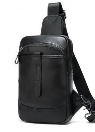 Мужская сумка-рюкзак из ткани buffalo bags черная