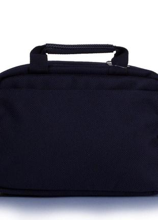 Чоловіча спортивна сумка через плече з поліестеру onepolar темно-синя з чорним4 фото