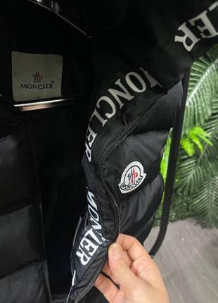 Мужская жилетка moncler черная6 фото