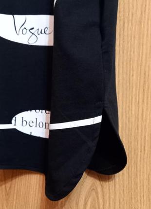 Женская модная туника в принт и камушки