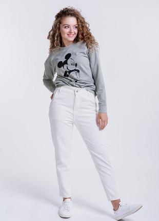 Коттоновые джинсы женские с карманами3 фото
