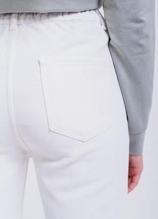 Коттоновые джинсы женские с карманами4 фото