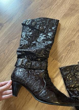 Шкіряні ботинки козаки 5
