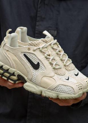 Nike air zoom spiridon caged 2 x stüssy beige