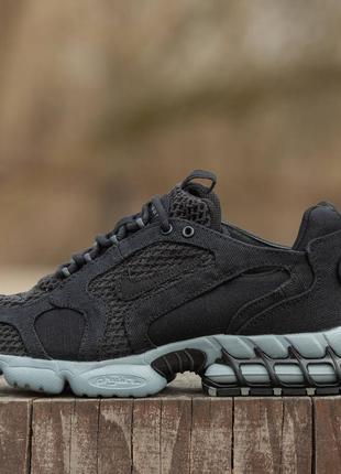 Nike air zoom spiridon caged 2 x stüssy black\grey