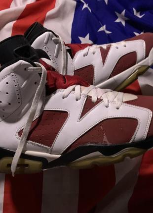 Кроссовки nike air jordan 6 vi carmine6 фото