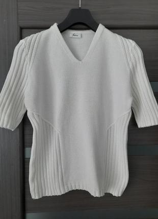 Кофточка свитер с коротким рукавом хлопок размер м