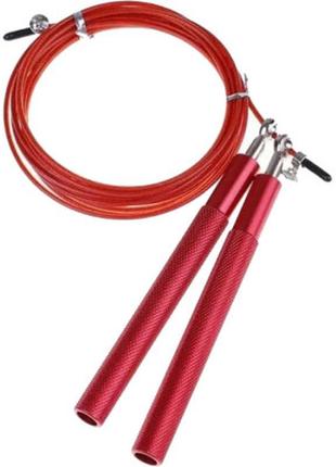 Скакалка 4yourhealth jump rope premium 0194 швидкісна 3м червона (4yh_0194_red) - топ продаж!3 фото