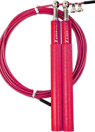 Скакалка 4yourhealth jump rope premium 0194 швидкісна 3м червона (4yh_0194_red) - топ продаж!1 фото