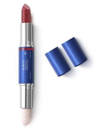 Помада с 3д эффектом цвет 02 kiko milano blue me 3d effect lipstick duo1 фото