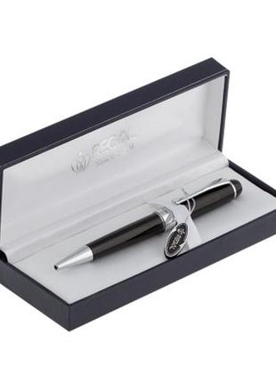 Ручка шариковая regal синяя 0.7 мм черный корпус в подарочном футляре (r69200.l.b)