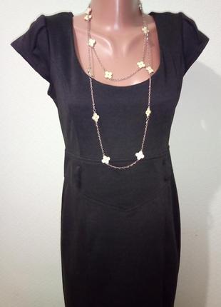 Черное классическое платье