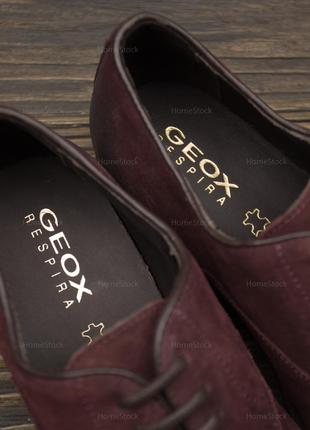 Мужские замшевые туфли geox respira suede оригинал р-403 фото