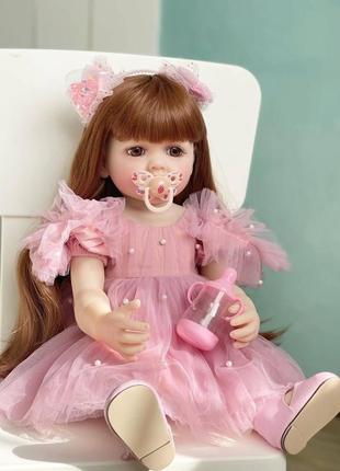 Виниловая кукла моника reborn doll npk 55 см