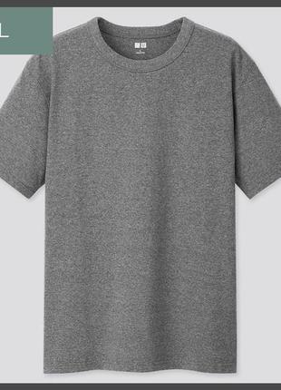 Базовая однотонная мужская футболка uniqlo коллаборация с christophe lemaire