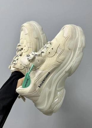 Кроссовки balenciaga triple s v1 white black violet5 фото