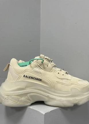 Кроссовки balenciaga triple s v1 white black violet7 фото