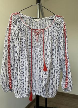 Блуза hm с длинными рукавами в размере м 38