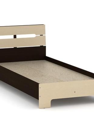 Кровать односпальная 90 стиль компанит размер 90*200 см в японском стиле низкая для одного на ножках8 фото