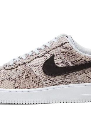 Кроссовки женские nike air force snakeskin коричневые (найк аир форс, кросівки)