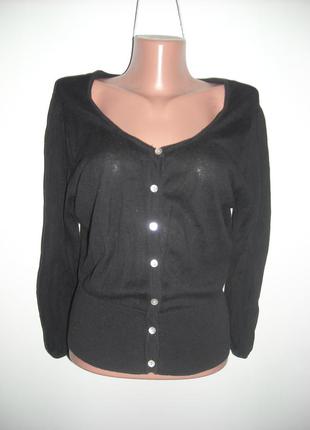 Кофта черная atmospfere с пуговицами из натурального перламутра