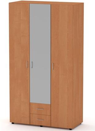 Большой шкаф для спальни 6 компанит с зеркалом ящиками полками для одежды вещей белья в гостиную7 фото