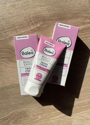 Крем для обличчя balea beauty expert tages creme 3% peptid-solution + 1% ectoin