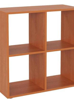 Книжкова полиця для підлоги кш-22 компаніт у квадратній формі на чотири відкритих полички5 фото