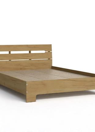 Ліжко стиль-160 компаніт двоспальне з узголів'ям лдсп дуб крафт