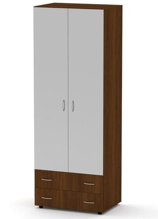 Шкаф - 5 пенал для спальни компанит с зеркалом большой с выдвижными ящиками для одежды белья