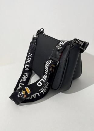 Брендова сумка karl lagerfeld pochette metall black2 фото