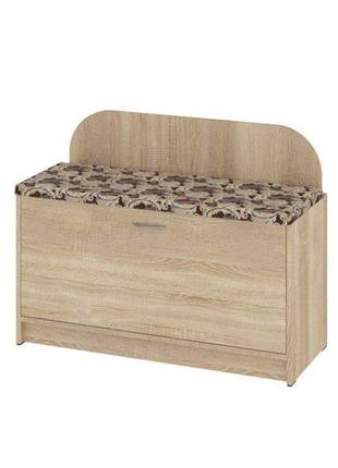 Тумба для взуття б-1 вузька,матеріал дсп,в передпокій,коридор, 675х900х380мм пехотін