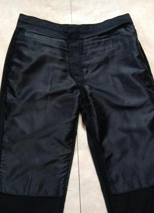 Мужские брендовые черные классические штаны брюки с высокой талией taylor & wright, 38 pазмер.4 фото