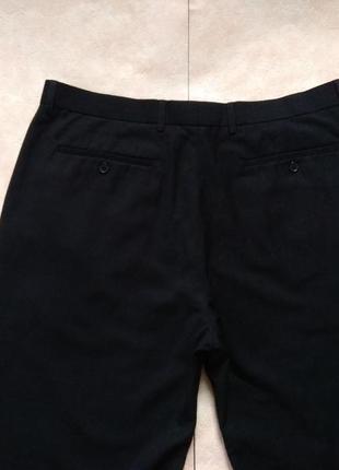 Мужские брендовые черные классические штаны брюки с высокой талией taylor & wright, 38 pазмер.5 фото