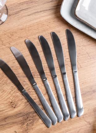 Набор столовых ножей 6 шт нержавеющая сталь гальваническое покрытие vt_33
