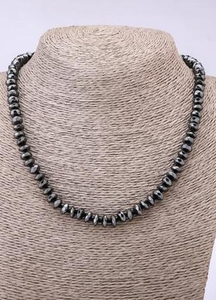 Бусы мужские гематит