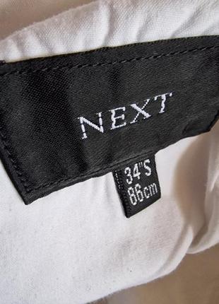 Фирменные английские хлопковые шорты бриджи next,размер 34,100% хлопок.6 фото