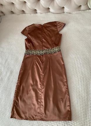 Сукня коричнева плаття платье maasimo dutti2 фото