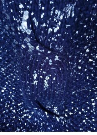 Новый вязаный шарф серебряное напыление zara металлизированный теплый шарф косы металлик4 фото