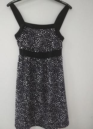 Сарафан, женский, черно-белый, платье, летнеее, размер xs, zalando, 12368 2