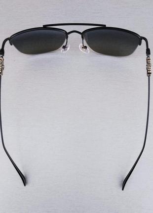 Chrome hearts жіночі сонцезахисні окуляри в металевій оправі9 фото