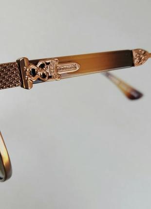 Chrome hearts окуляри чоловічі сонцезахисні коричневі10 фото