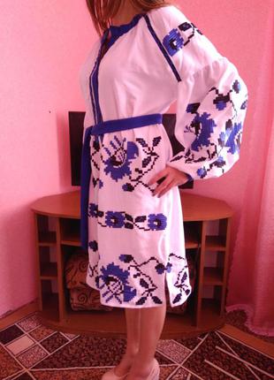 Платье вышиванка в стиле бохо (машинная вышивка)